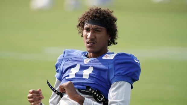 Los Angeles Rams receiver Josh Reynolds (4) during training camp at Cal Lutheran University.